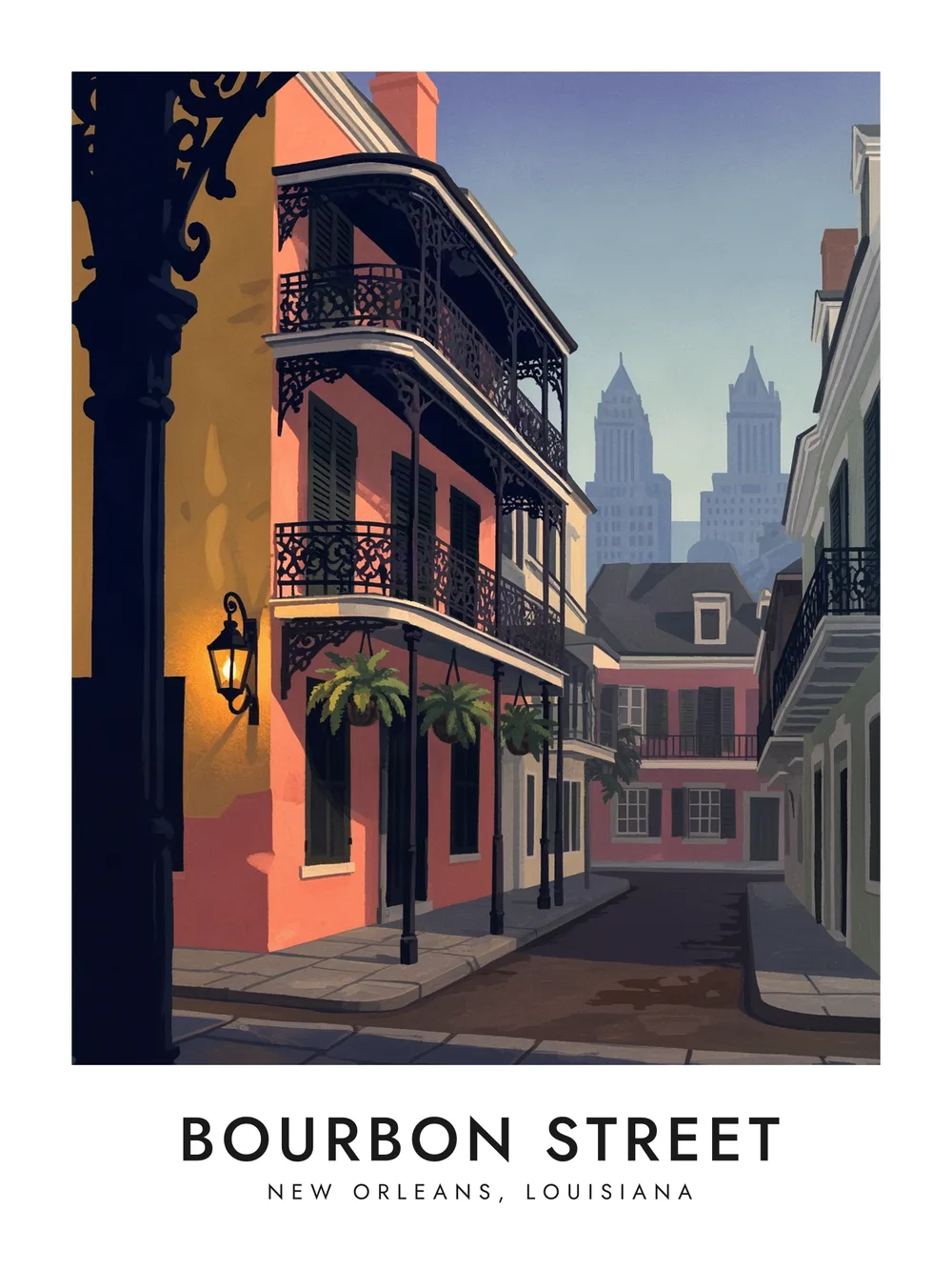 Bourbon Street poster, 18 x 24"