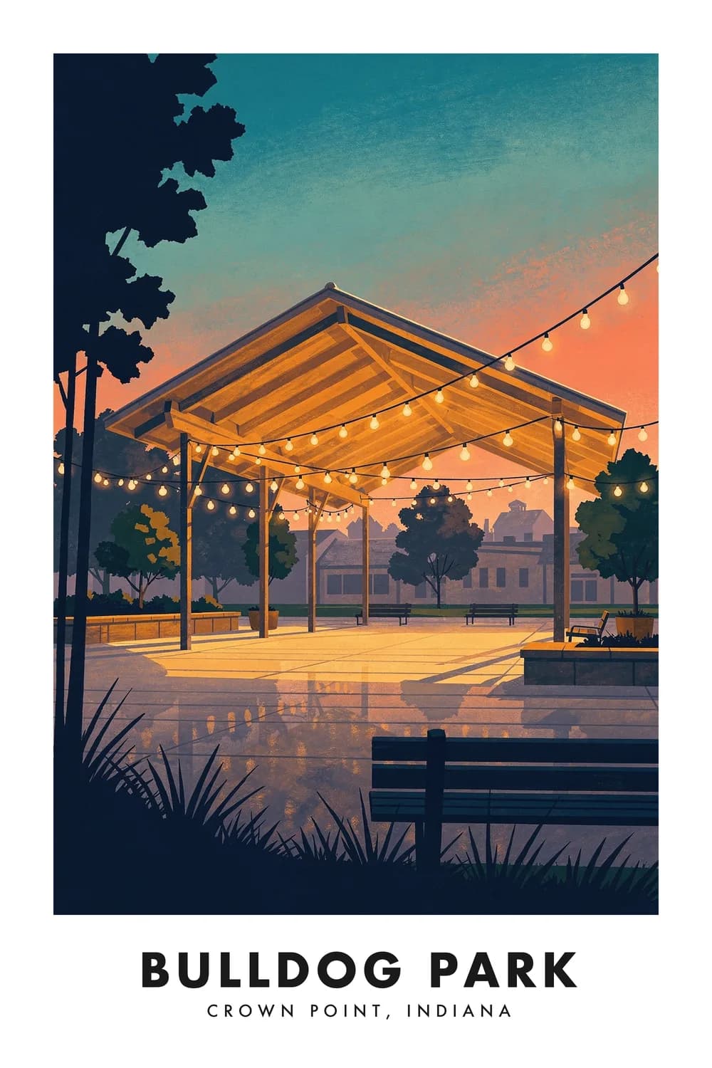 Bulldog Park poster, Indiana