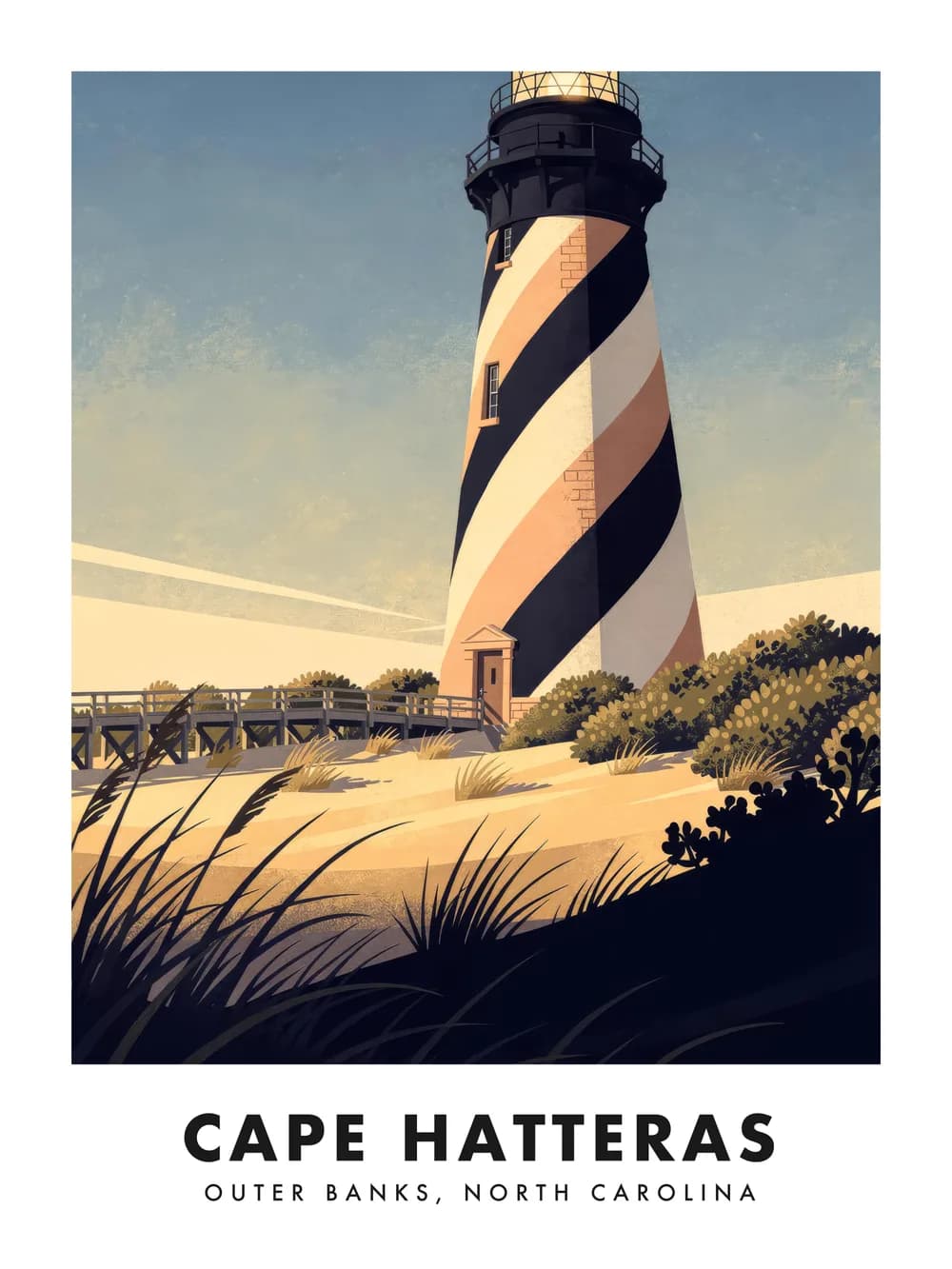 Cape Hatteras poster, 18 x 24"