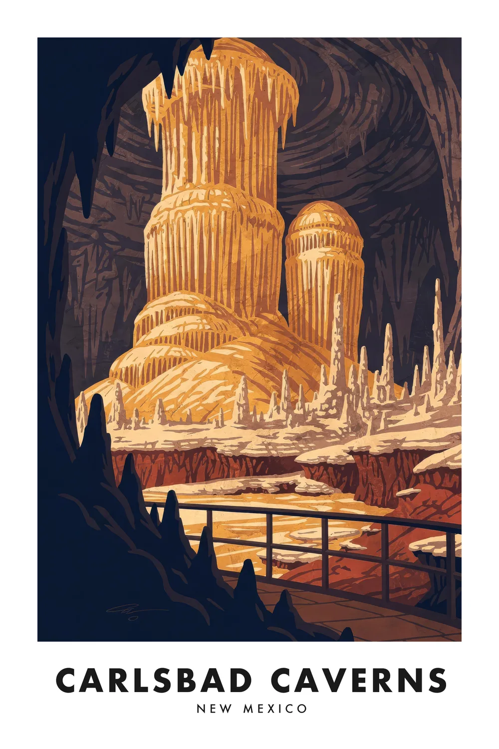 Carlsbad Caverns poster, New Mexico