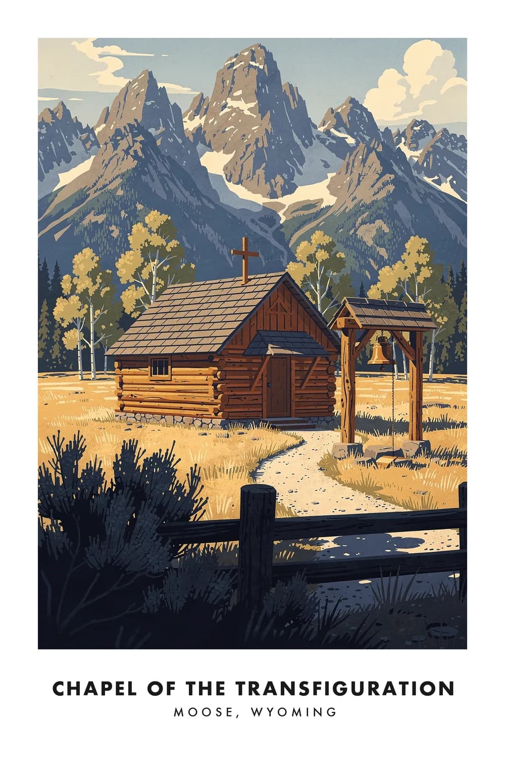 Chapel of the Transfiguration poster, Wyoming