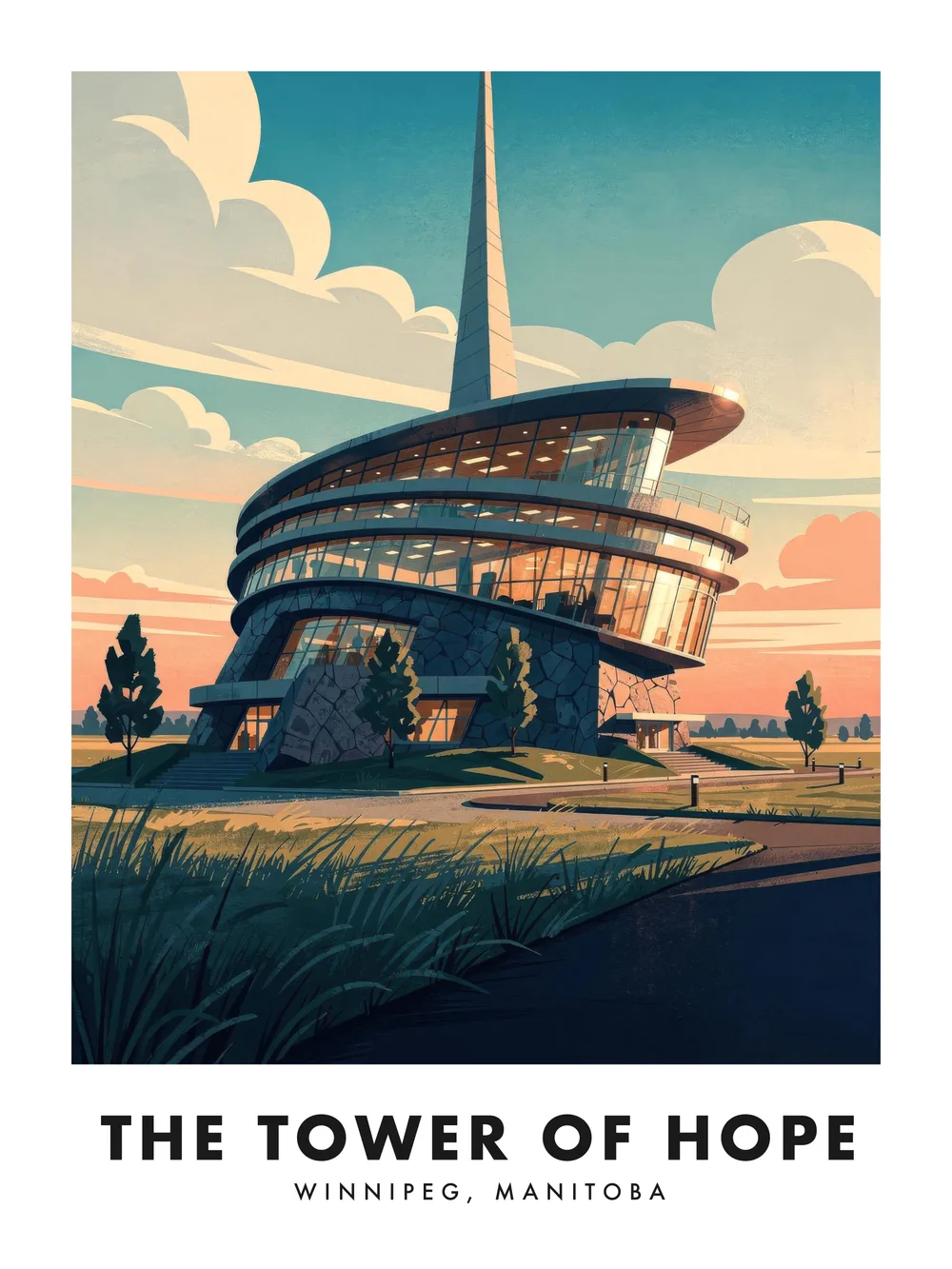 Canadian Museum for Human Rights poster, 18 x 24"