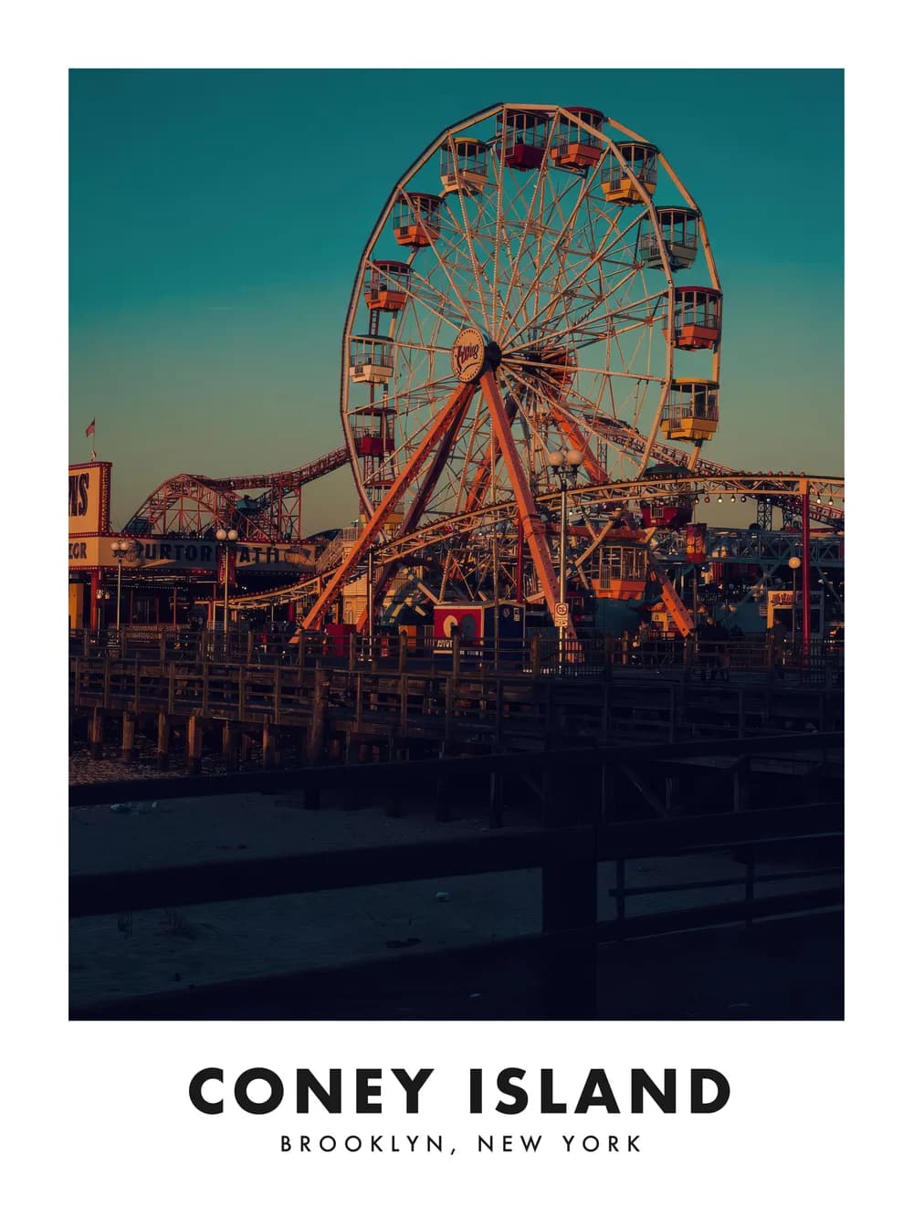 Coney Island poster, 18 x 24"