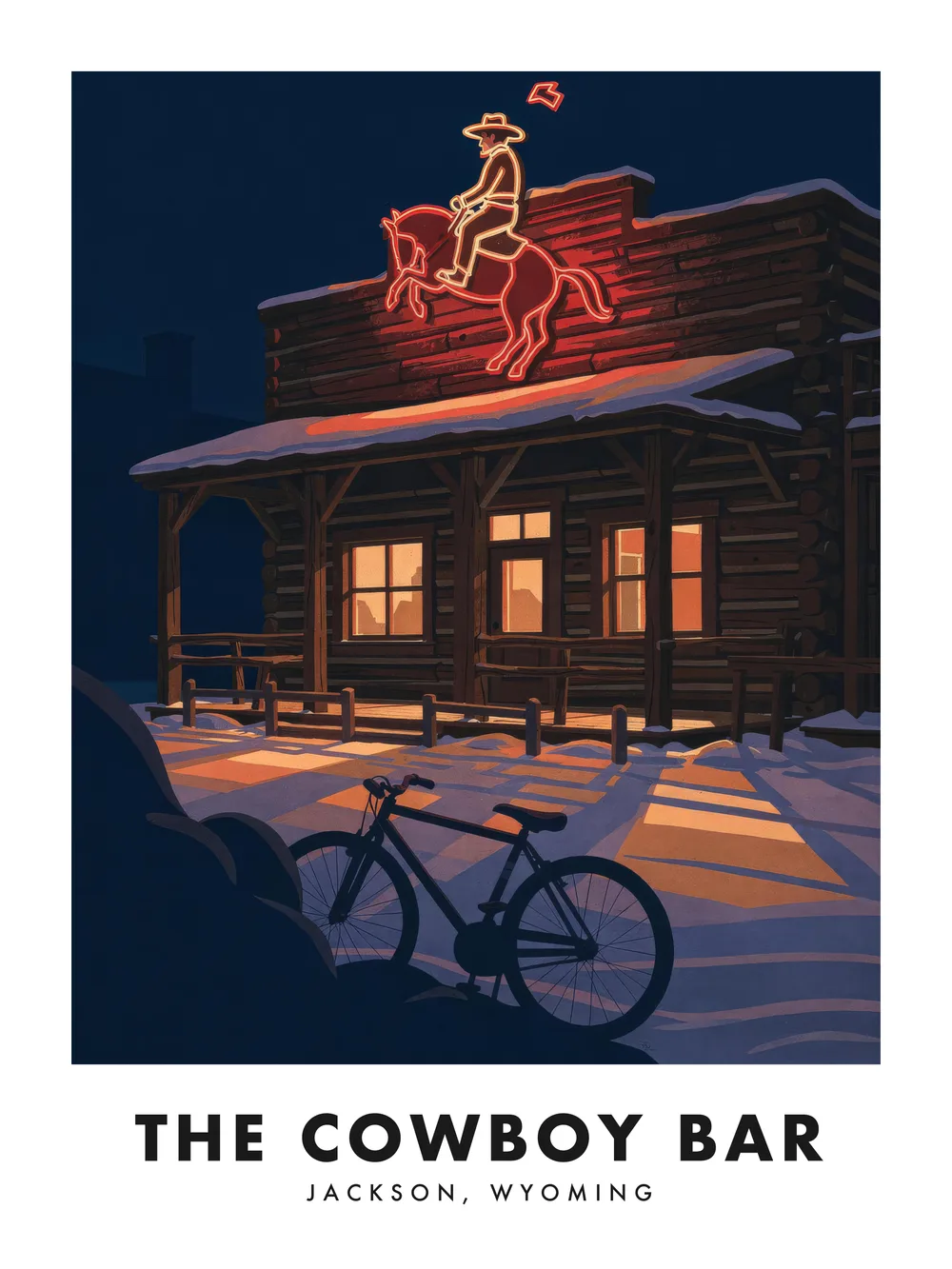 The Cowboy Bar poster, 18 x 24"