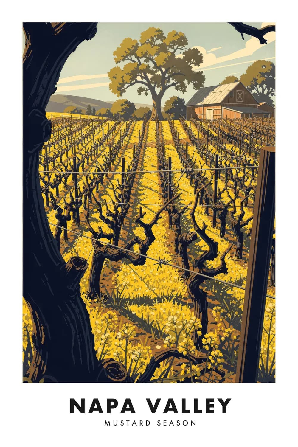 Napa Valley poster, California