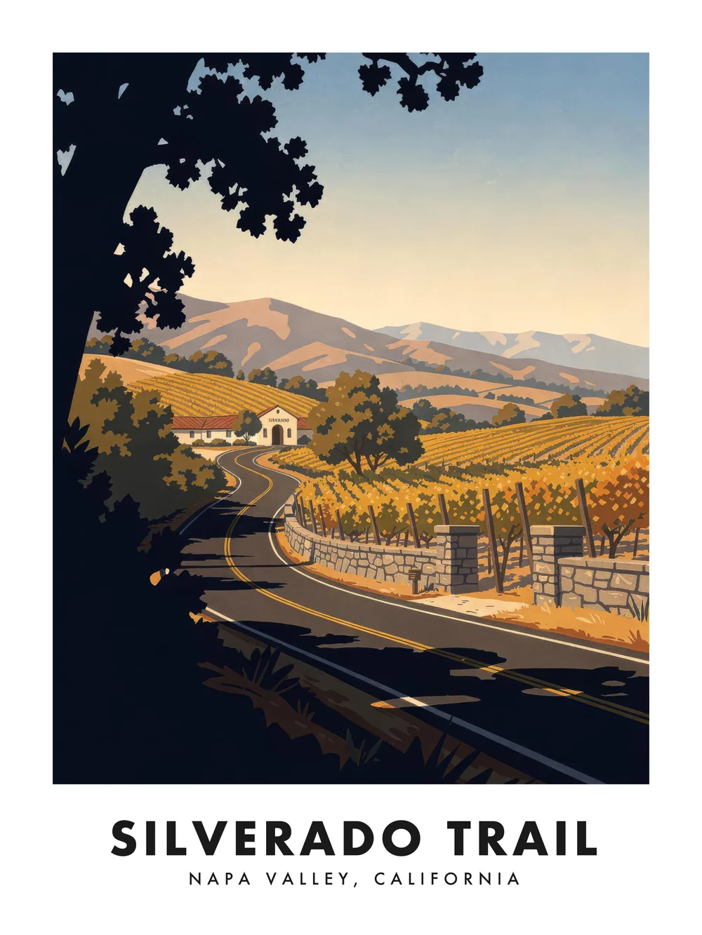 Silverado Trail poster, 18 x 24"