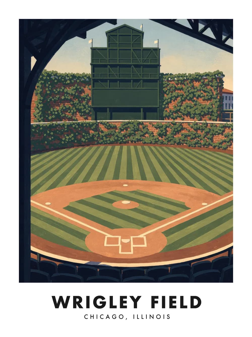 Wrigley Field poster, 18 x 24"