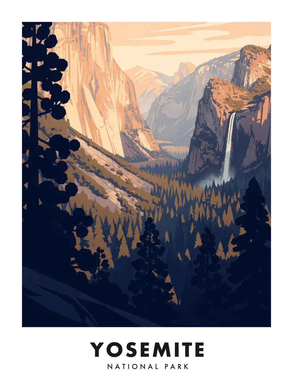 Yosemite poster, 18 x 24"