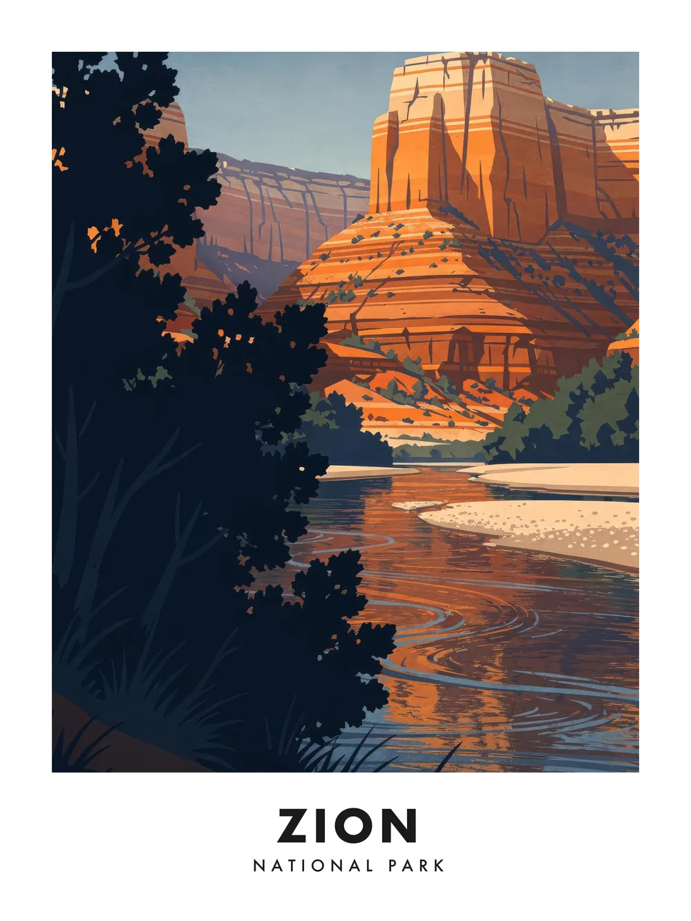 Zion poster, 18 x 24"