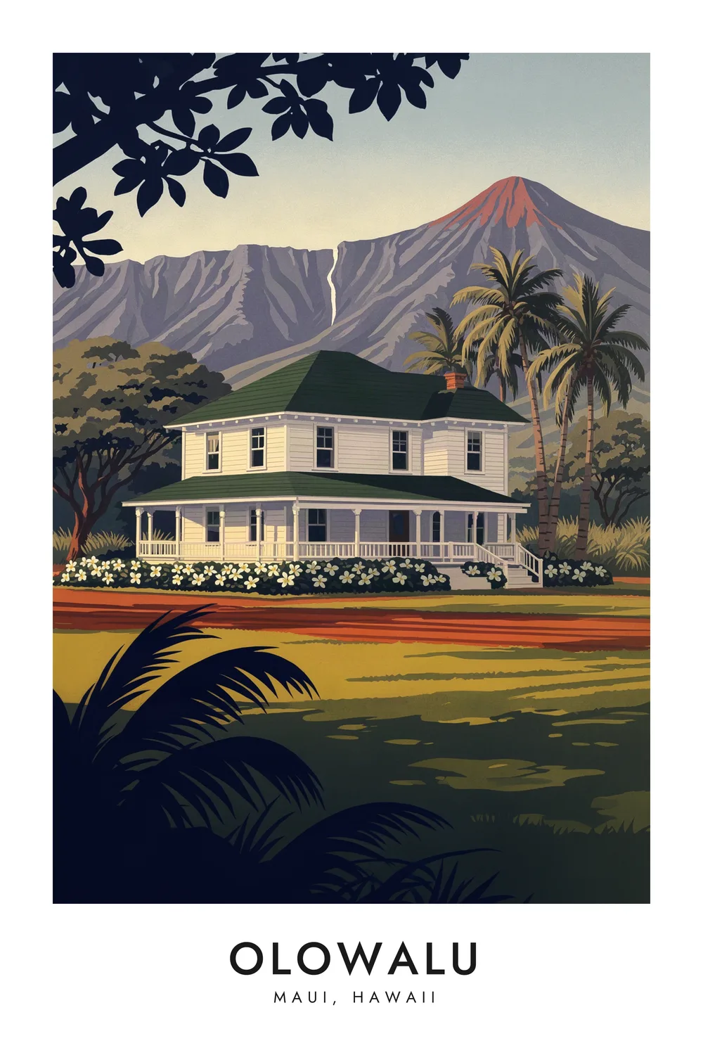 Olowalu poster, Maui, Hawaii