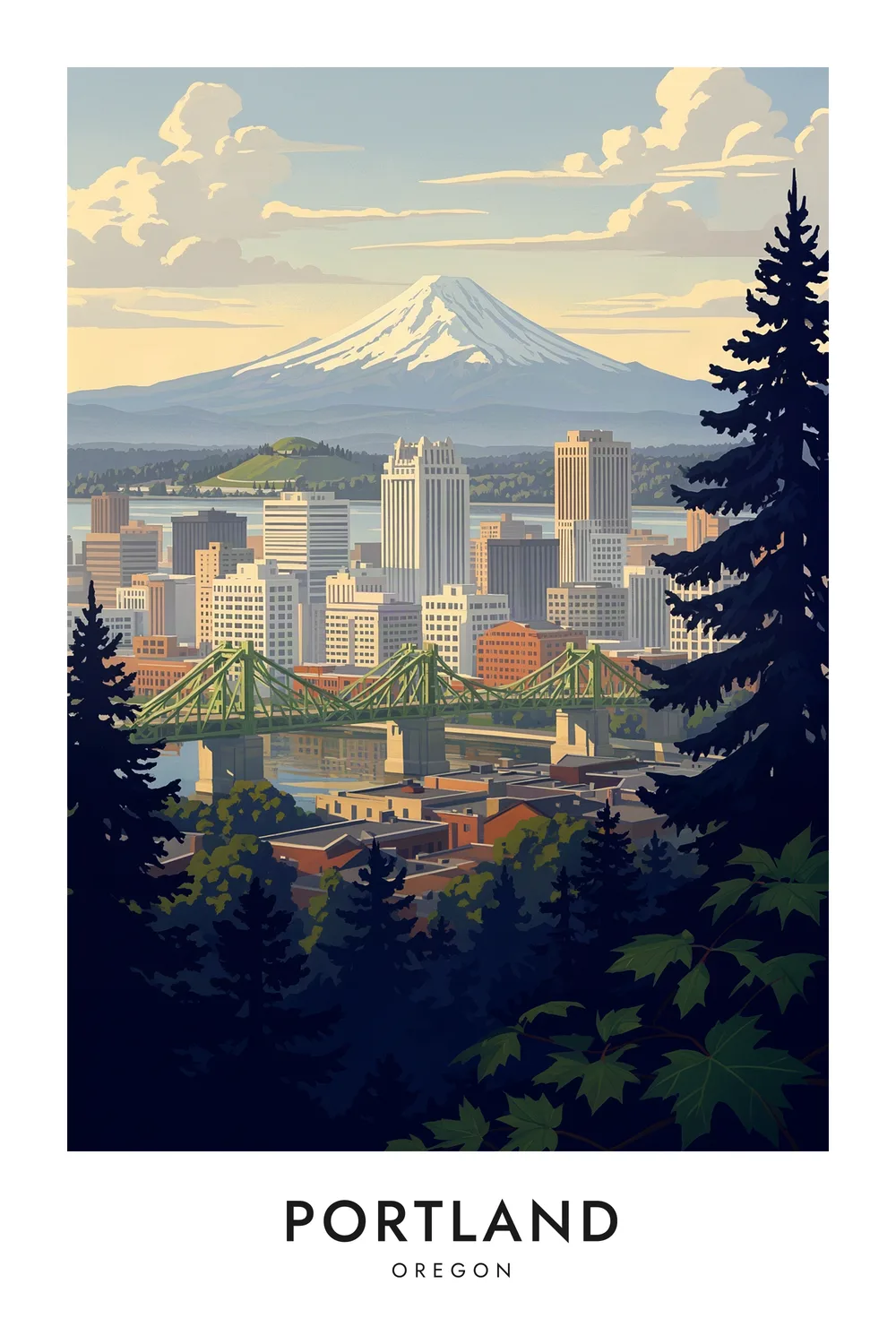 Portland poster, Oregon