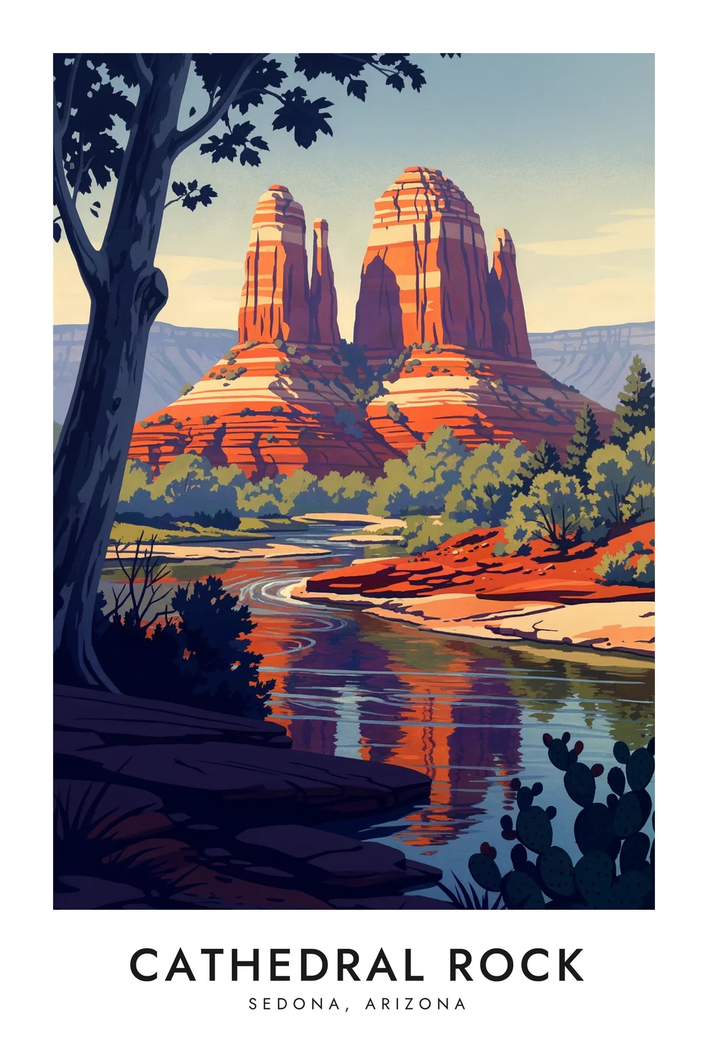 Cathedral Rock poster, Arizona