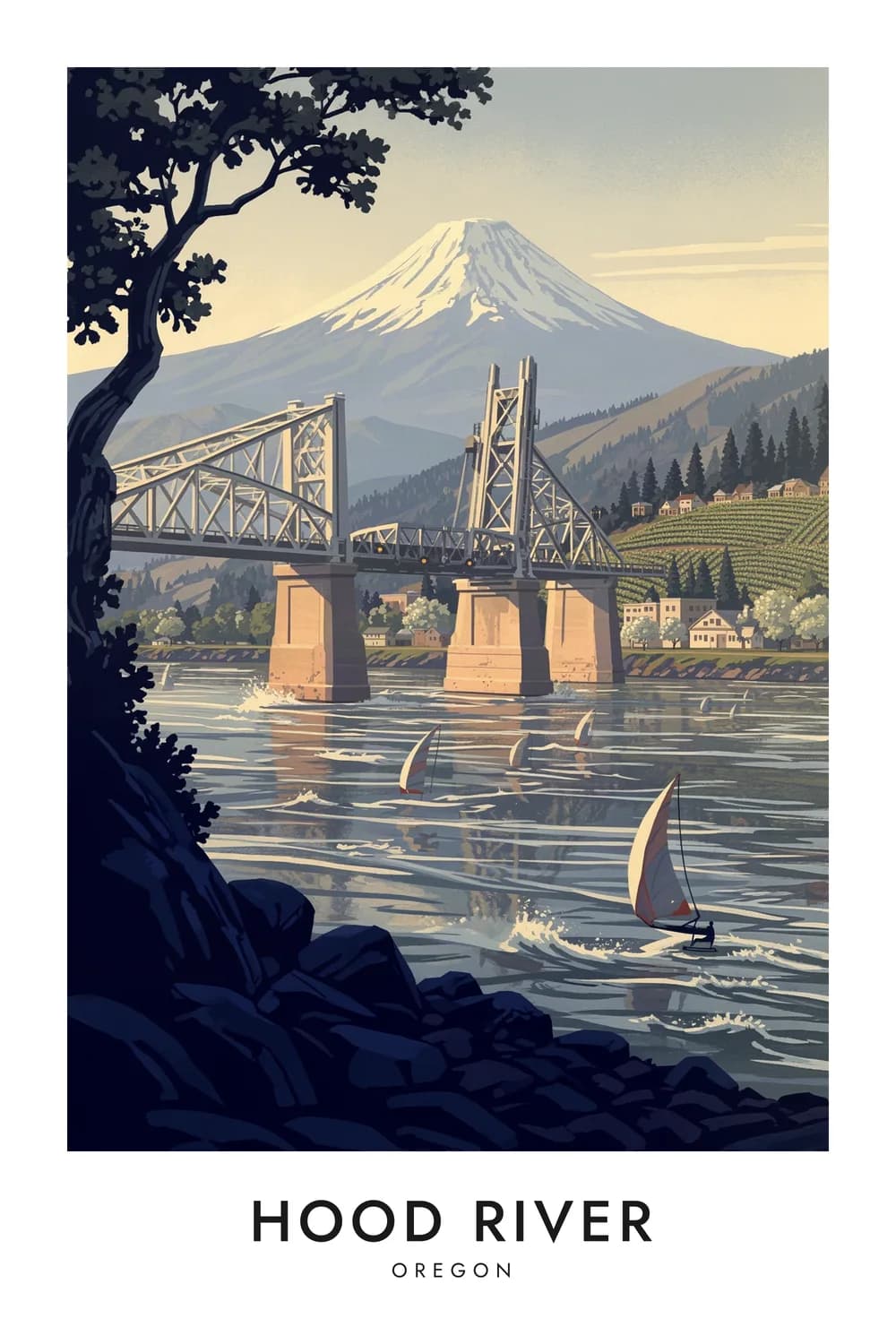 Hood River poster, Oregon
